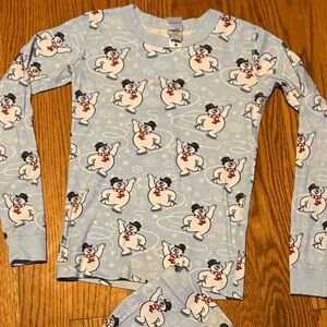Hanna Andersson Kids‎ Frosty the Snowman Long Sleeve Pajama Set PJs Size 12